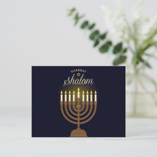 Hanukkah Feiertagspostkarte (Stehend Vorderseite)