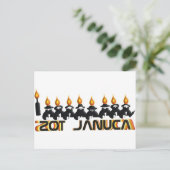 Hanukkah Feiertagspostkarte (Stehend Vorderseite)