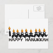 Hanukkah Feiertagspostkarte (Vorne/Hinten)