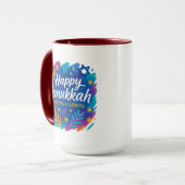 Hanukkah Festival of Lights Art – Combo Mug Tasse (Vorderseite Links)