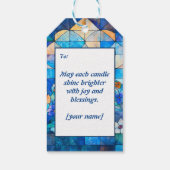 Hanukkah Festival of Lights Geschenkanhänger (Rückseite)