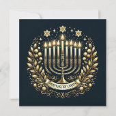 Hanukkah Festival of Lights Karte (Vorderseite)
