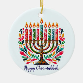 Hanukkah Festival of Lights Keramik Ornament
