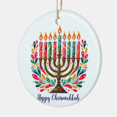 Hanukkah Festival of Lights Keramik Ornament (Links)