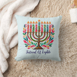 Hanukkah Festival of Lights Kissen