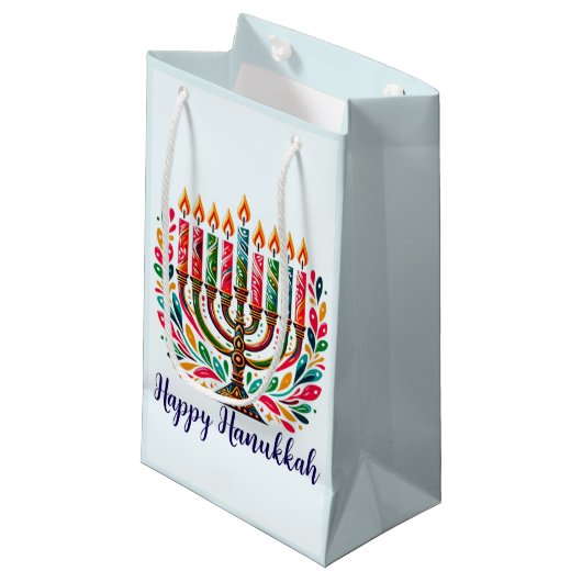 Hanukkah Festival of Lights Kleine Geschenktüte (Vorderseite Schrägansicht)