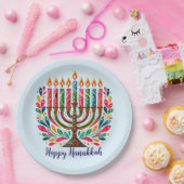 Hanukkah Festival Of Lights Pappteller (Party)