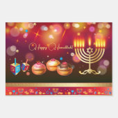Hanukkah Festival of Lights Party Geschenkpapier Set (Vorderseite)