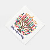 Hanukkah Festival of Lights Serviette (Ecke)