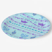 Hanukkah Festival Pappteller (Schrägansicht)