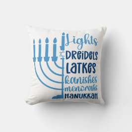 Hanukkah Festivals Design Dekoration Kissen