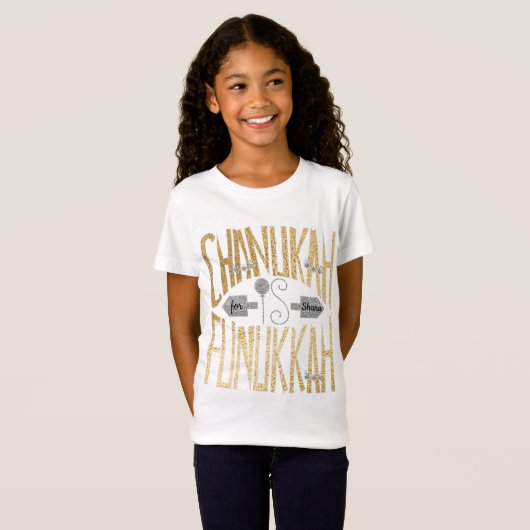 Hanukkah Fine Jersey Shirt Kids Funukkah Hanukkka (Vorne ganz)