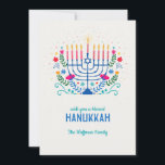 Hanukkah Flat Holiday Card gesegnet Feiertagskarte<br><div class="desc">Schicken Sie allen einen Hanukka Gruß mit dieser charmanten, handgezeichnet Urlaubskarte. (Bild von pikisuperstar auf Freepik). Die Karte lässt sich leicht mit Ihren Formulierungen, Schriftart und Schriftart anpassen. Nicht genau das, was Sie suchen? Alle unsere Produkte können auf Ihre Bedürfnisse zugeschnitten werden, ohne Aufpreis. Kontaktieren Sie uns einfach unter askcottonlamb@gmail.com....</div>