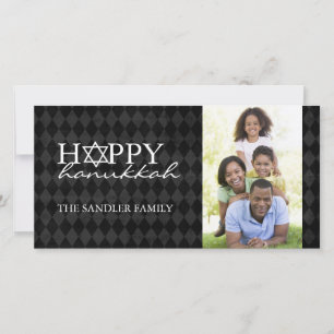 Hanukkah Foto Card Template Feiertagskarte