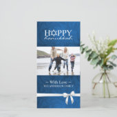 Hanukkah Foto Cards Feiertagskarte (Stehend Vorderseite)