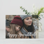 Hanukkah-Foto Feiertagskarte (Stehend Vorderseite)
