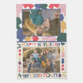 Hanukkah Foto Frames Geschirrtuch (Vertikal)