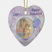 Hanukkah Foto Greetings Keramikornament (Links)