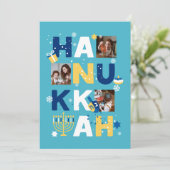 HANUKKAH Foto Grußkarte (Stehend Vorderseite)