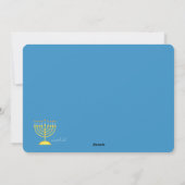 Hanukkah Foto Holiday Card 2 Feiertagskarte (Rückseite)