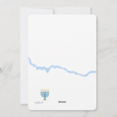 Hanukkah Foto Holiday Card Feiertagskarte (Rückseite)
