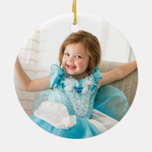 Hanukkah Foto Latkes Lacher Light Fun Moderne Keramik Ornament (Hinten)