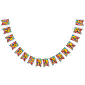 Hanukkah Frack Banner Dancing Dreidels (Alle)