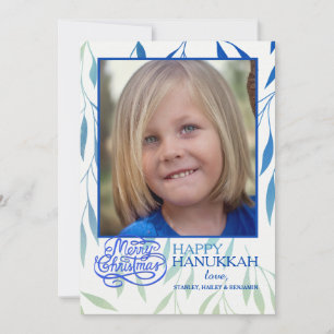 Hanukkah Freuden Foto Feiertagskarte