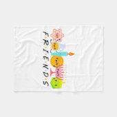 Hanukkah Friends Menorah Traditional Jewish Dreide Fleecedecke (Vorderseite (Horizontal))