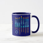 HANUKKAH Frucht des Geistes Tasse<br><div class="desc">Stilvolle HANUKKAH Fruit of the Spirit coffee Tasse, speziell entworfen mit der Menorah von Hanukkah und dem neunfachen Geschenk des Geistes des Christlichen Glaubens: Liebe, Freude, Frieden, Langleid, Güte, Güte, Treue, Selbstverwirklichung, Kontrolle. Im unteren links Winkel ist ein einfacher Star of David. Das Design wird vorne und hinten wiederholt, und...</div>