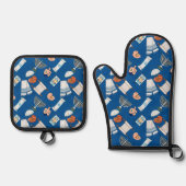 Hanukkah Fun Oven Mitt Set (Vorderseite)