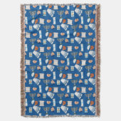 Hanukkah Fun Throw Decke (Vorderseite Vertikal)