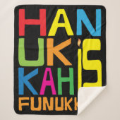 Hanukkah Funukkah Sherpa Blanket/Mittel Sherpadecke (Vorderseite)