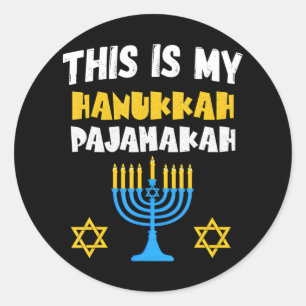 Hanukkah für Familie Chanukah Funny Hanukkah Runder Aufkleber