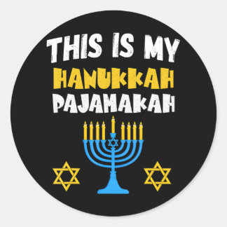 Hanukkah für Familie Chanukah Funny Hanukkah Runder Aufkleber