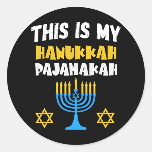 Hanukkah für Familie Chanukah Funny Hanukkah Runder Aufkleber (Vorderseite)