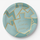 Hanukkah Game on Bluish Dreidels Pappteller (Vorderseite)