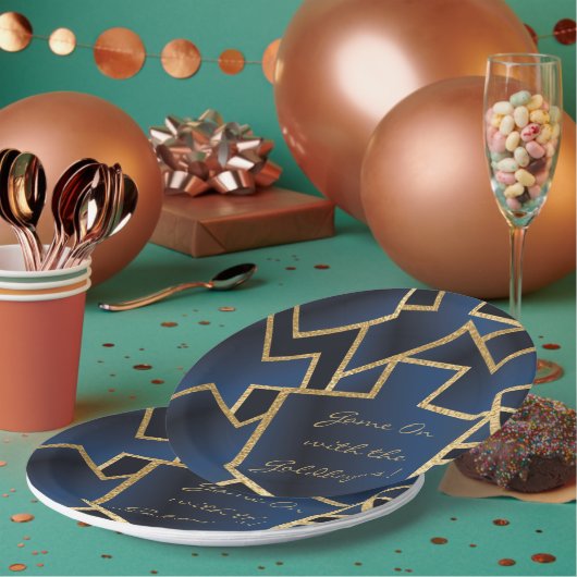 Hanukkah Game On Dreidels Pappteller (Multi)