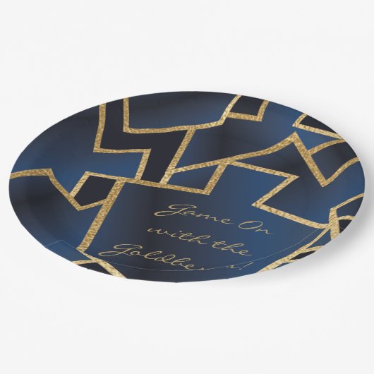 Hanukkah Game On Dreidels Pappteller (Schrägansicht)