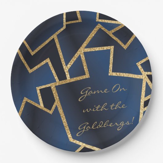 Hanukkah Game On Dreidels Pappteller (Vorderseite)