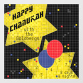 Hanukkah Game On Window Cloning Fensteraufkleber (Blatt)