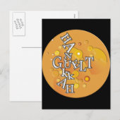 Hanukkah Gelt Feiertagspostkarte (Vorne/Hinten)