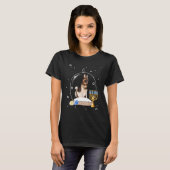 Hanukkah German Shepard Dog Snow Globe Pajama T-Shirt (Vorne ganz)