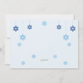 Hanukkah Geschenkbörse Party Einladung (Rückseite)