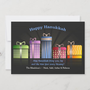 Hanukkah-Geschenke-Grußkarte Feiertagskarte
