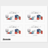 Hanukkah Geschenke & Menorah Feiertage Sticker (Blatt)