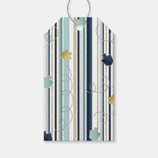 Hanukkah Geschenke Tags Das neue Elegant auch Geschenkanhänger (Vorderseite)