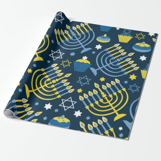 "Hanukkah" Geschenkpapier (Ungerollt)