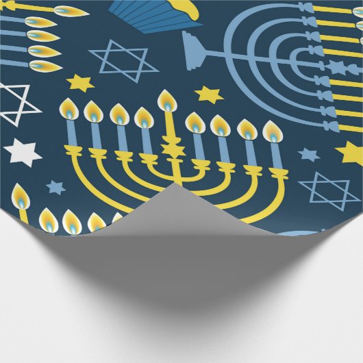 "Hanukkah" Geschenkpapier (Ecke)