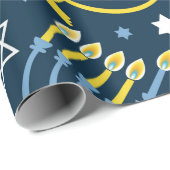 "Hanukkah" Geschenkpapier (Rolleneckpunkt)